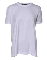 Dolce & Gabbana White Cotton Goodluck 2022 Crew Neck T-shirt